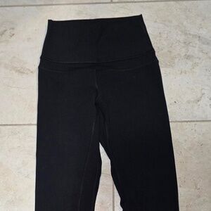 Lululemon Wunder Under High Rise Leggings Black Full Length Size 2/4